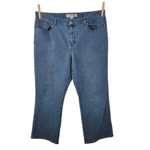 Vintage Y2K Venezia Jeans Plus 22 Petite High Rise Denim Flare Bell Bottom 22W
